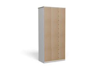 Roupeiro MILAN Avelã de 81,5 cm com 3 Portas e 2 Gavetas | Atrapamuebles