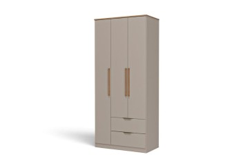 Armario MILAN Avellana de 81,5 cm 3 puertas y 2 cajones| Atrapamuebles