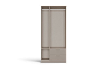 Roupeiro MILAN Avelã de 81,5 cm com 3 Portas e 2 Gavetas | Atrapamuebles