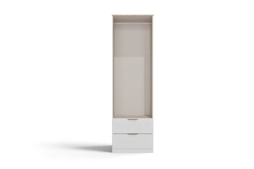 Armario MILAN Blanco 55 cm ancho, 2 puertas y 2 cajones| Atrapamuebles