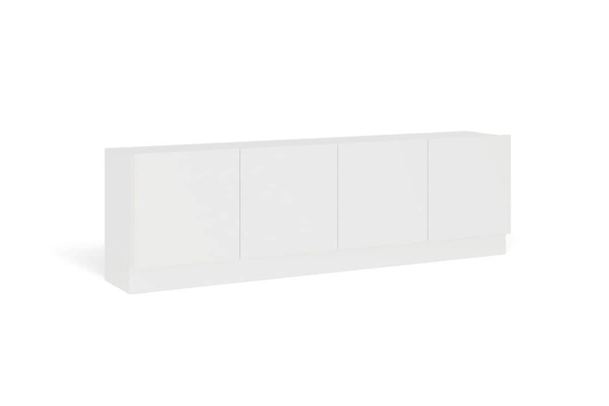 Móvel de TV LIVING Branco 4 portas Móvel de TV LIVING Branco 4 portas