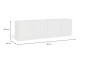 Móvel de TV LIVING Branco 4 portas Móvel de TV LIVING Branco 4 portas