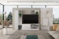 Mueble TV LIVING Blanco con puerta corredera Mueble TV LIVING Blanco con puerta corredera