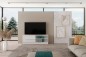 Mueble TV LIVING Blanco con puerta corredera Mueble TV LIVING Blanco con puerta corredera