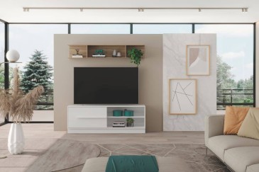 Mueble TV LIVING 154,6 cm con puerta corredera