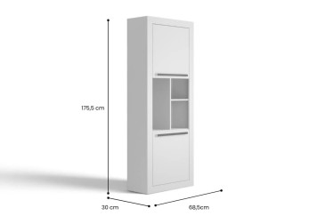 Estantería DENVER Blanca Multiposición 175,5 cm | Atrapamuebles