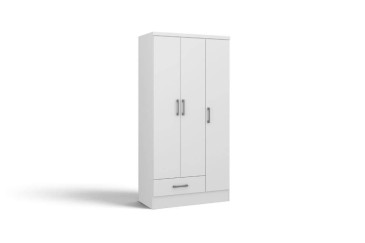 Armario BRISA Blanco 3 Puertas y 1 Cajón | Atrapamuebles
