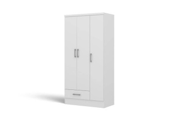 Armario BRISA Blanco 3 Puertas y 1 Cajón | Atrapamuebles