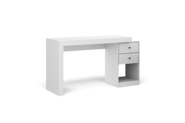 Secretária DENVER Branca Extensível 120-160 cm | Atrapamuebles