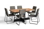 Mesa ATRIA rectangular con base negra