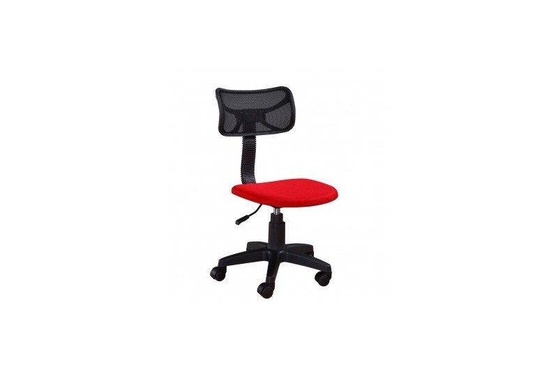 Silla Oficina Rojo y Negro