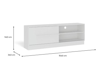 Móvel TV LIVING com porta deslizante