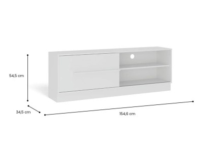 Móvel TV LIVING com porta deslizante