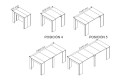Mesa Consola extensible 4 en 1 ROBLE Canadian