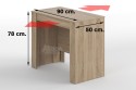 Mesa Consola extensible 4 en 1 ROBLE Canadian