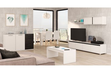 Mesa de sala de estar - sala de jantar extensível 140 - 190 cm.