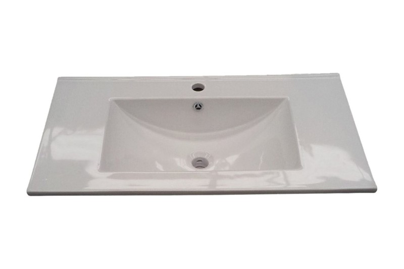 Lavabo Cerámico encastrable 80x45 Blanco