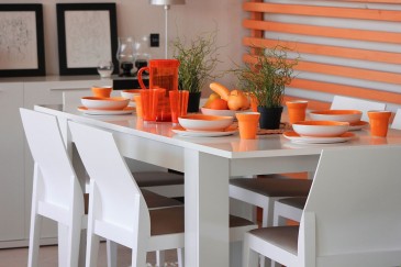 Mesa de sala de estar - sala de jantar extensível 140 - 190 cm.