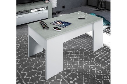 Mesa centro Elevable AMBIT Gris Cemento