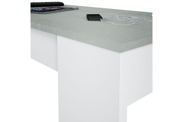 Mesa de centro elevable AMBIT colores Cemento y Blanco al MEJOR PRECIO