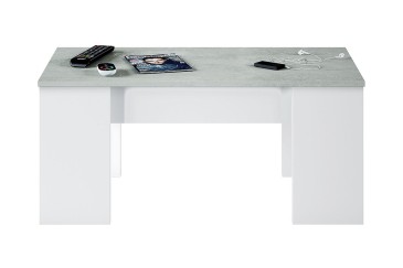 Mesa de centro elevable AMBIT colores Cemento y Blanco al MEJOR PRECIO