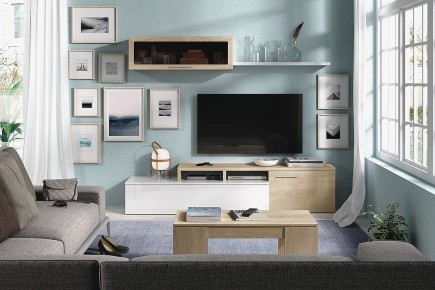 Mobiliário moderno para sala de estar - sala de jantar NEXUS Carvalho ao MELHOR PREÇO