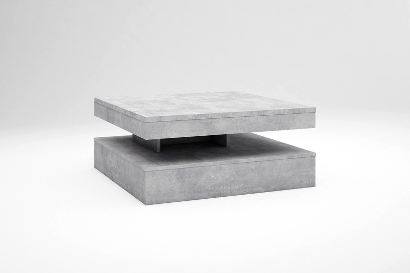 Mesa de centro giratoria COFFEE Cemento Mesa de centro giratoria COFFEE Cemento