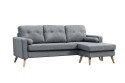 Chaiselongue ALVIN Gris Claro Reversible