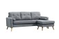 Chaise Longue ALVIN Cinzento Claro Reversível Chaise Longue ALVIN Cinzento Claro Reversível