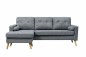 Chaise Longue ALVIN Cinzento Claro Reversível Chaise Longue ALVIN Cinzento Claro Reversível