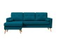 Chaiselongue ALVIN Azul Turquesa Reversible