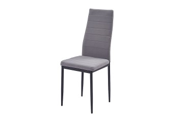 Ensemble de 6 chaises recouvertes de tissu gris
