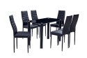 Pack Mesa + 6 cadeiras YURI preto