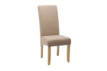 Conjunto de 2 sillas tapizadas en elegante tela de Color Beige