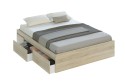 Cama 4 gavetas KENDRA Carvalho Canadiano