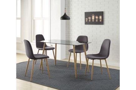 PACK Mesa comedor IENA + 4 sillas IENA