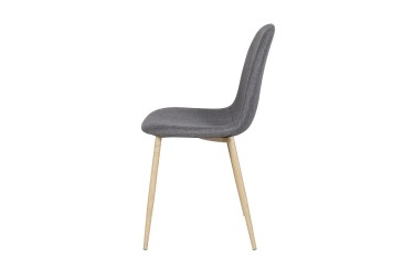 PACK Moderna Mesa fija de salón de 140x80 + 4  Sillas en color Gris Natural al MEJOR PRECIO