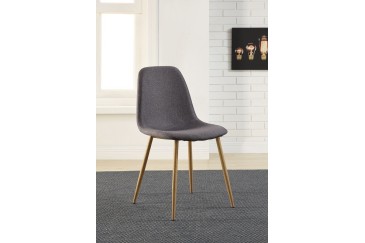 PACK Moderno Mesa de centro fixa 140x80 + 4 cadeiras em cinzento natural ao MELHOR PREÇO