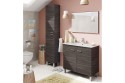 Columna de Baño 2 Puertas KONCEPT Gris Ceniza