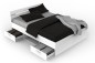 Cama 2 cajones MICHIGAN Blanco Perla 140x190