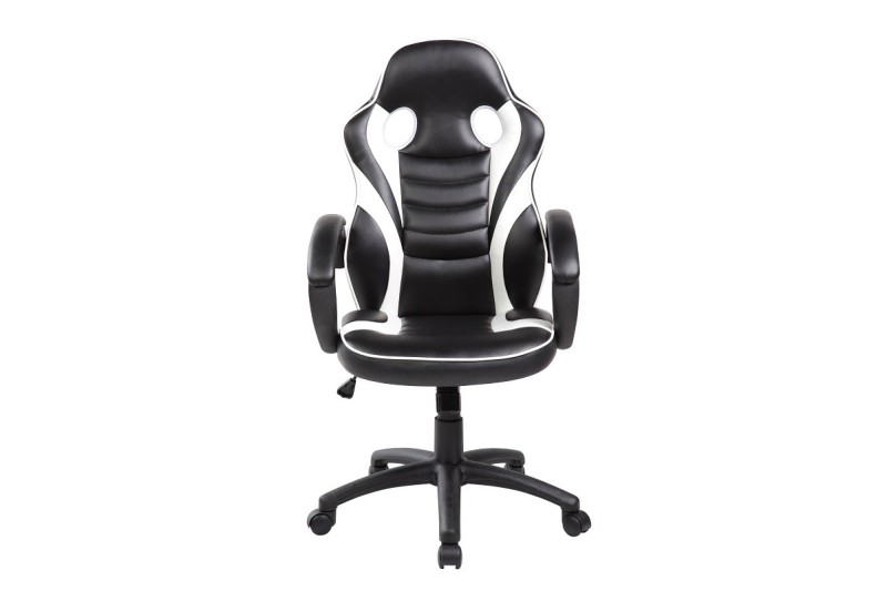Sillón GAMER Blanco y Negro