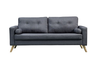 Cadeirão de 3 lugares ALVIN na elegante cor cinzenta ao MELHOR PREÇO
