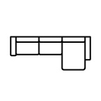 Sofá Cama Chaiselongue Rinconera Derecha ITALIA Gris