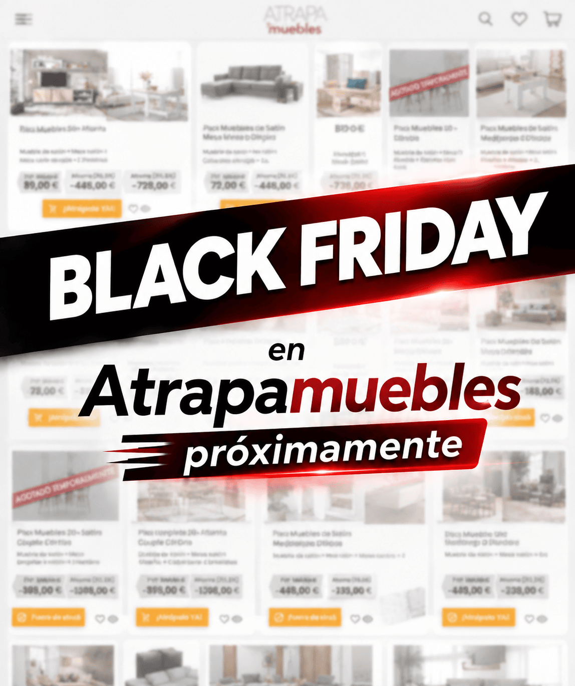 Black Friday 2026 en Atrapamuebles próximamente